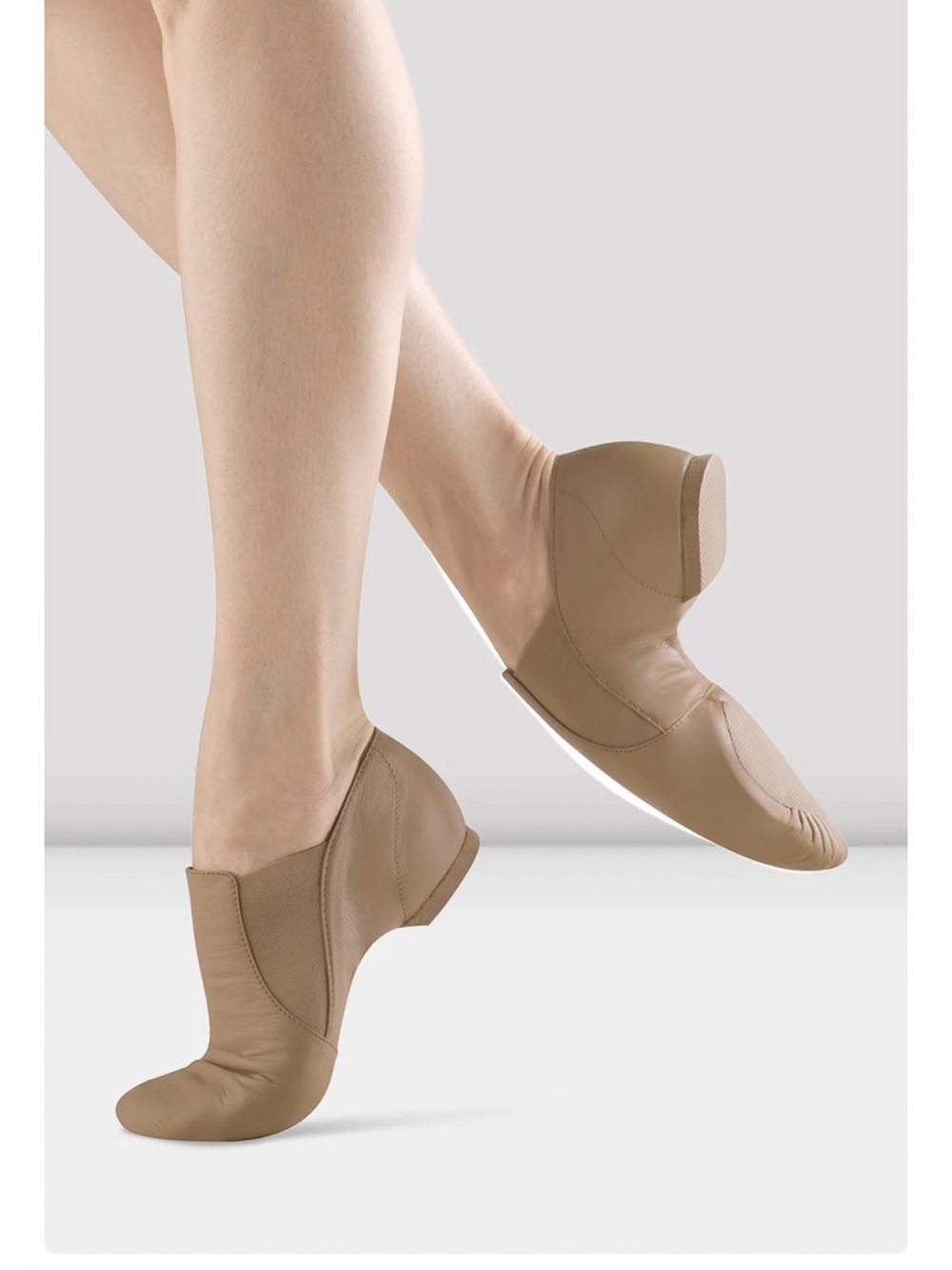 Bloch Leather Jazz shoes Tan
